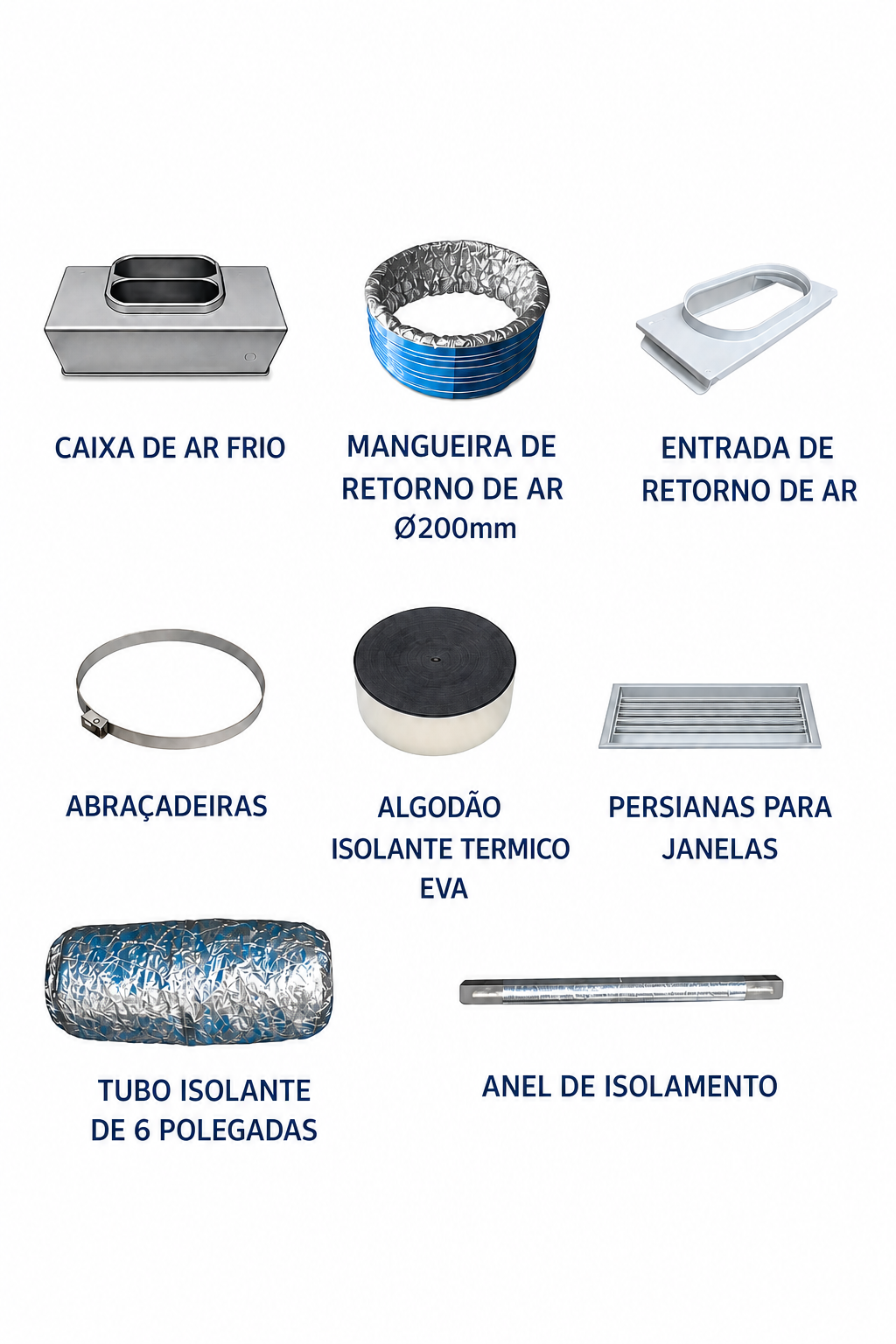 Kit de instalação e acessórios inclusos do EleveSense LIFT-AC